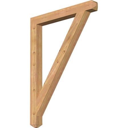 Ekena Millwork Traditional Craftsman Smooth Bracket, Western Red Cedar, 3 1/2"W x 34"D x 46"H BKT04X34X46TRA04SWR